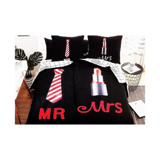 6 részes ágyneműhuzat <br/>Mr és Mrs