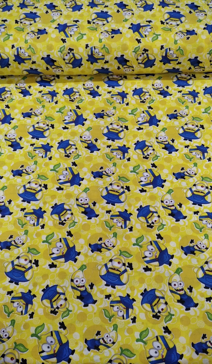 Minion mintás <br/>pamutvászon