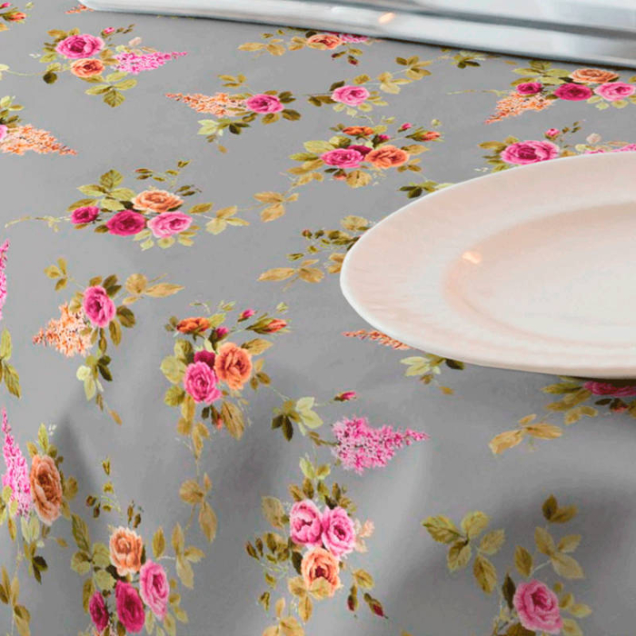 Apró rózsa mintás letörölhető textil terítő