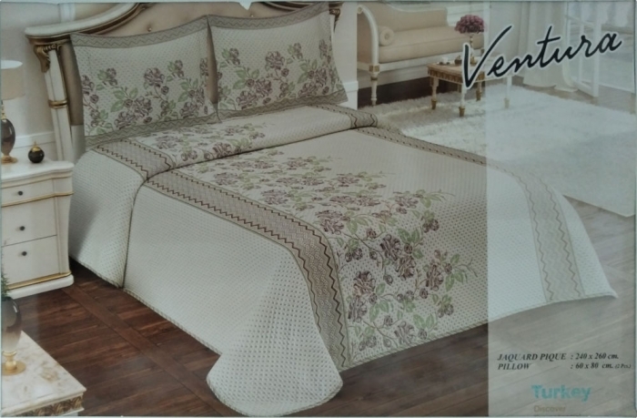 Ventura prémium minőségű ágytakaró <br/>240x260cm /3részes szett