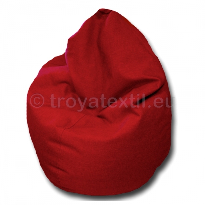 Babzsákfotel - textil <br/>M/L/XL - piros