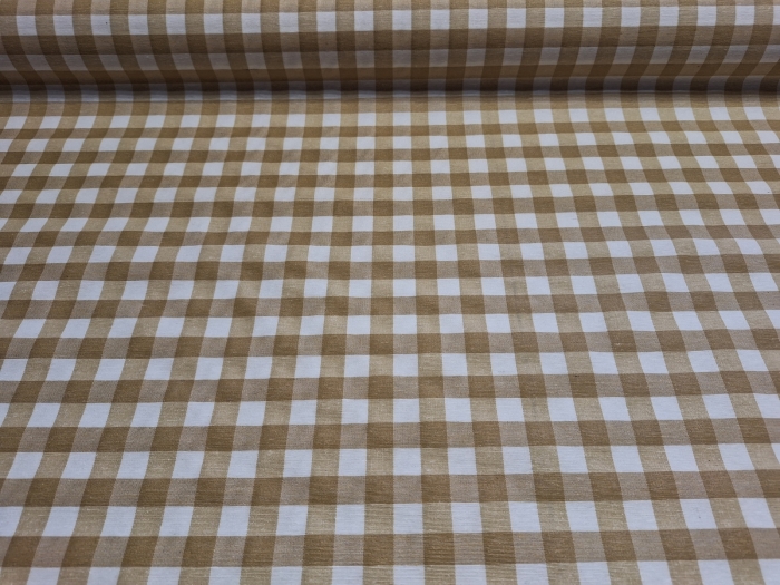 Bézs-fehér kockás (1x1cm)<br>letörölhető textil terítő