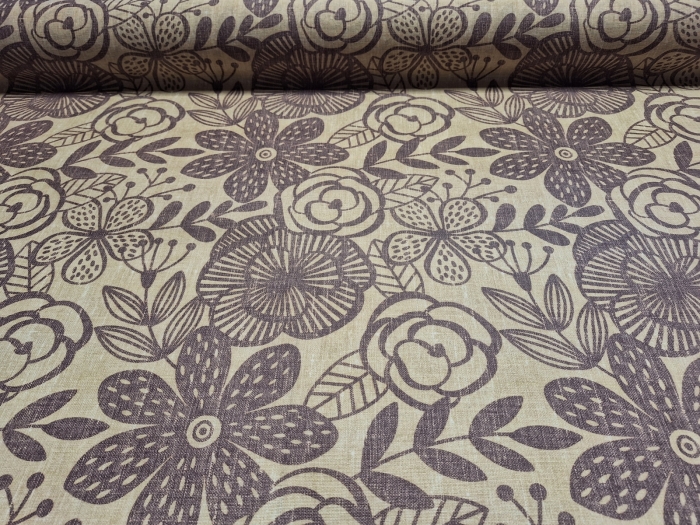 Koptatott virág mintás<br>letörölhető textil terítő