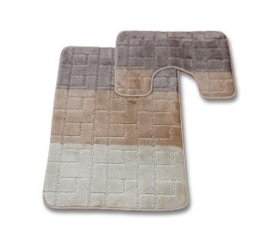 TROYA - 2 részes fürdőszoba szőnyeg szett 50x80 