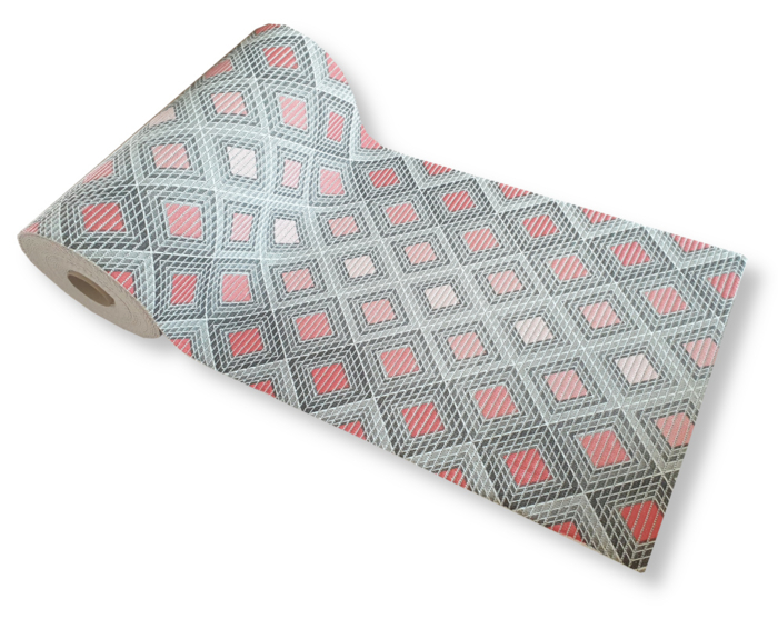 Aquamat fürdőszobai habszivacs <br/>Mintás - 65 cm széles