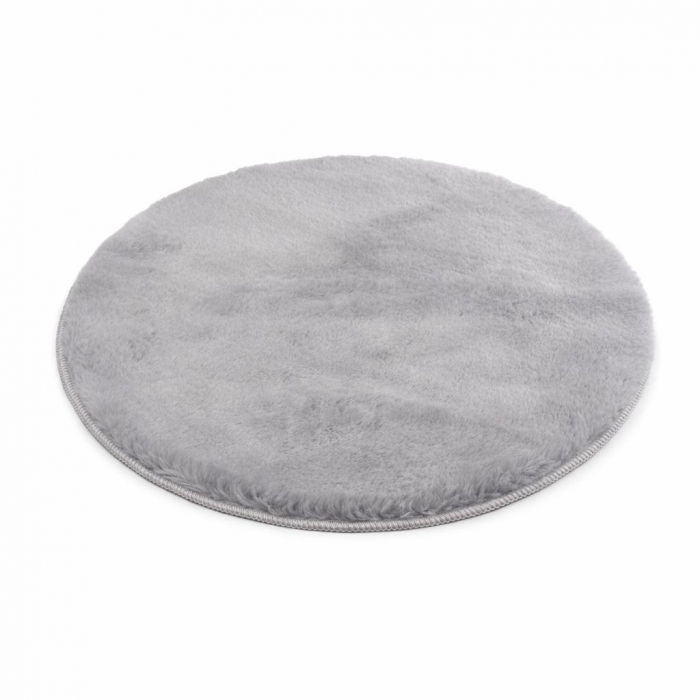 Szürke fürdőszoba szőnyeg<br>80 cm-es kör