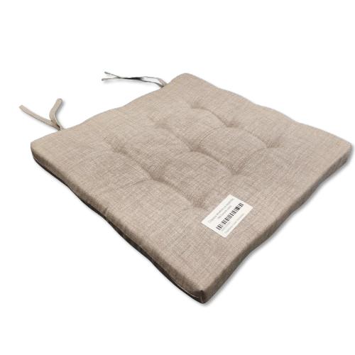 000 homok színű megkötős ülőpárna <br/>40x40x4 cm-Pamut  huzattal