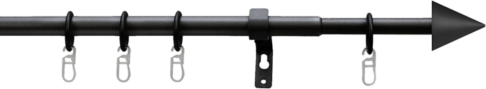 16/13mm karnis szett Kúp 1-soros,fekete, 130-240cm