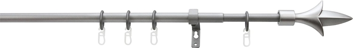 16/13mm karnis szett Lilie 1-soros,nikkel-matt, 130-240cm