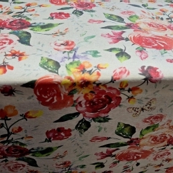 Rózsa mintásletörölhető textil terítő - 2. termékkép
