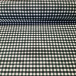 Zöld-fehér apró kockásletörölhető textil terítő - 2. termékkép