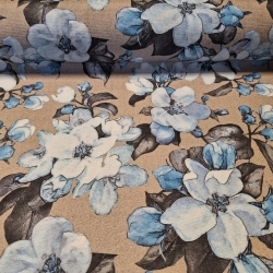 Kék virág mintásletörölhető textil terítő - 2. termékkép