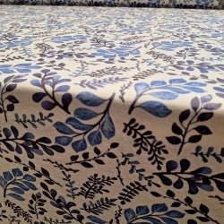 Kék levél mintásletörölhető textil terítő - 4. termékkép