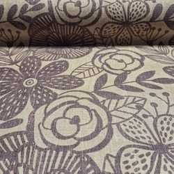 Koptatott virág mintásletörölhető textil terítő - 2. termékkép