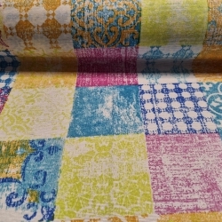 Színes kockásletörölhető textil terítő - 2. termékkép