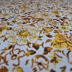 Sárga virág mintásletörölhető textil terítő - 4. termékkép