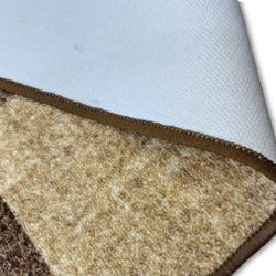 Modern kockás barna futószőnyeg - 80 cm széles - 2. termékkép