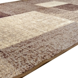 Modern kockás barna futószőnyeg - 80 cm széles - 3. termékkép