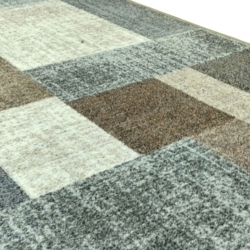 Modern kockás szürke futószőnyeg - 80 cm széles - 2. termékkép