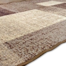 Modern kockás barna futószőnyeg - 67 cm széles - 2. termékkép