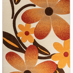 Friese 7058 Krém-narancs  – Prémium szőnyeg - több méretben Virágmintás - 4. termékkép