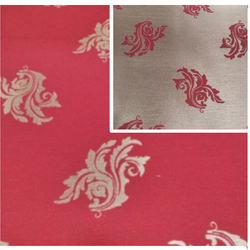 Acanthus mintás Lurex Kétoldalas textília - Ezüst - fehér mintás - 2. termékkép