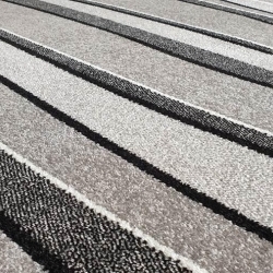 Hullám mintás szürke-fekete szőnyeg - 2. termékkép
