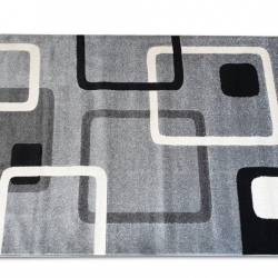 Kockás modern mintás Szürke színű szőnyeg - 2. termékkép