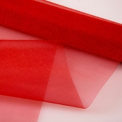 Piros dekor organza 47 cm széles, 10 méter - 2. termékkép