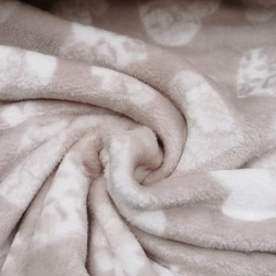 Bézs alapon fehér szív Mintás baby soft - 2. termékkép