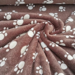Sötétbarna alapon 3cm-es mancs Mintás baby soft - 2. termékkép