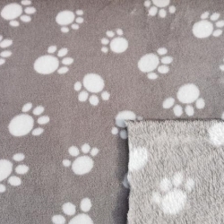 Szürke alapon 3cm-es mancs Mintás baby soft - 5. termékkép