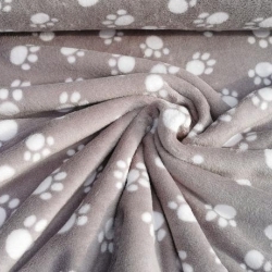 Szürke alapon 3cm-es mancs Mintás baby soft - 4. termékkép