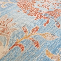 Kék színű koptatott mintás szőnyeg - 285x200 cm - 3. termékkép