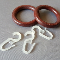 28mm FILIGRANO Karika+ráncszedő,mahagóni,10db/cs