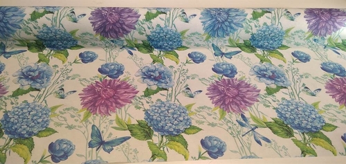 Színes virág mintás letörölhető textil terítő