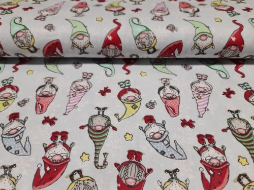 Karácsonyi mintás <br/>pamut-poliészter vászon