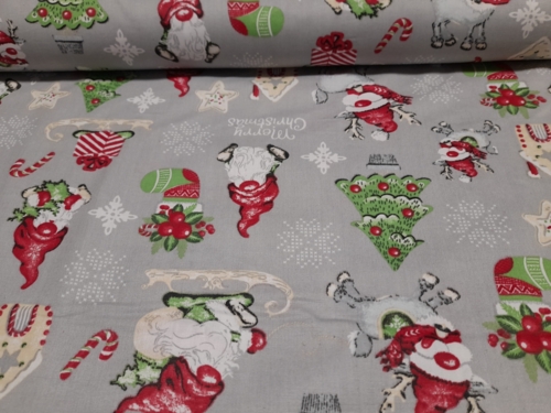 Karácsonyi mintás <br/>pamut-poliészter vászon