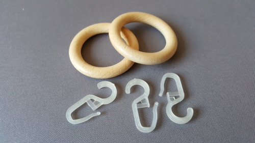 28mm FILIGRANO Karika+ráncszedő,natúr,10db/cs