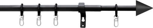 16/13mm karnis szett Kúp 1-soros,fekete, 130-240cm