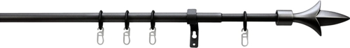 16/13mm karnis szett Lilie 1-soros,fekete, 130-240cm